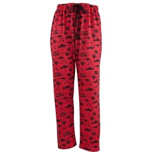 NWT Mooselander Fishing Pajama Pants Mens 2XL Red Jersey Knit Wishin 4 Fishin